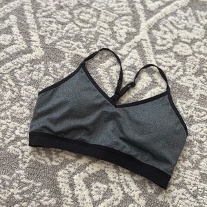 Athletic Works Charcoal and Black Sports Bra